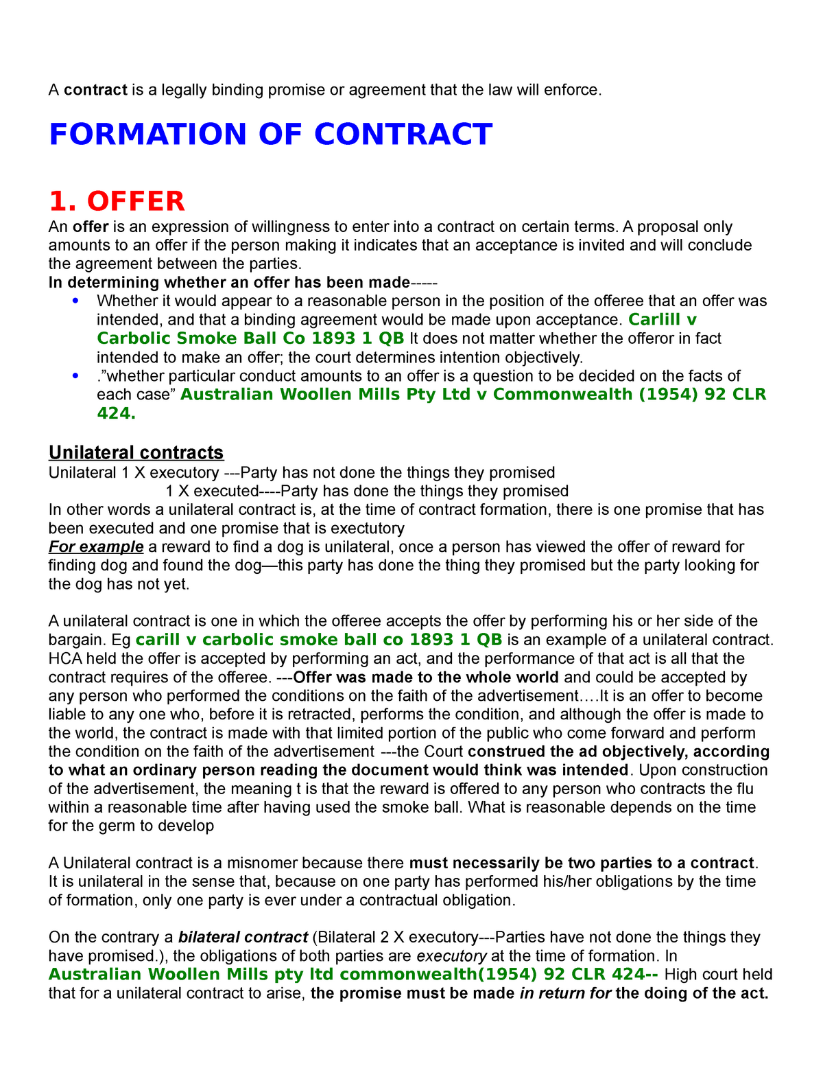 contract-law-note-law172-a-contract-is-a-legally-binding-promise-or