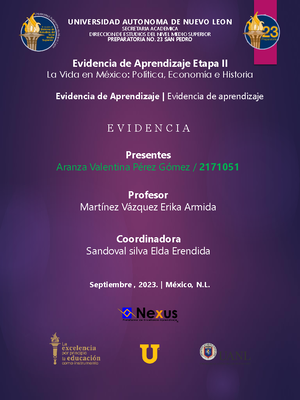 Actividad de Requisito 1 Etapa 2 - UNIVERSIDAD AUTONOMA DE NUEVO LEON ...
