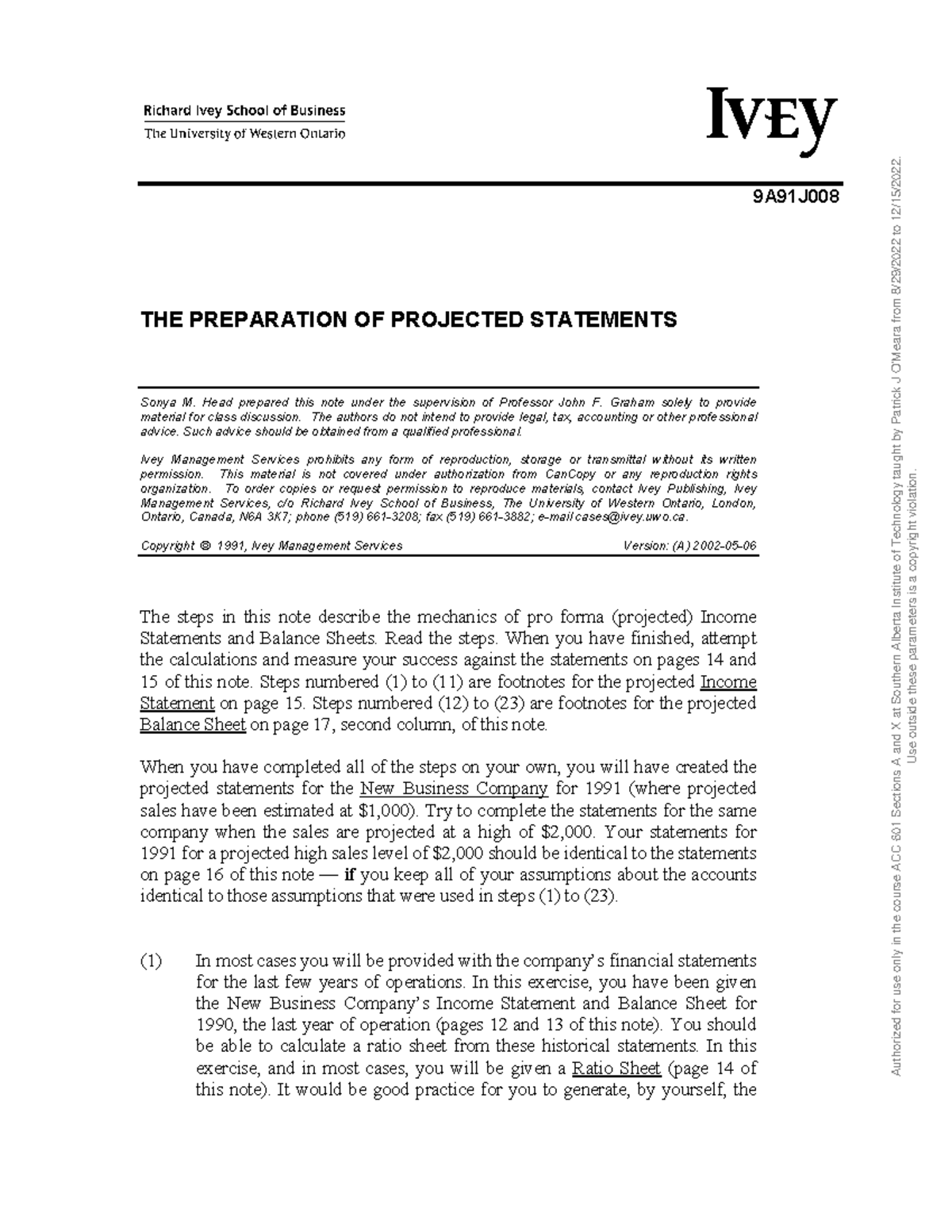 Prep of Financial Statements Student Version F22 - ̊ ̋ ı#