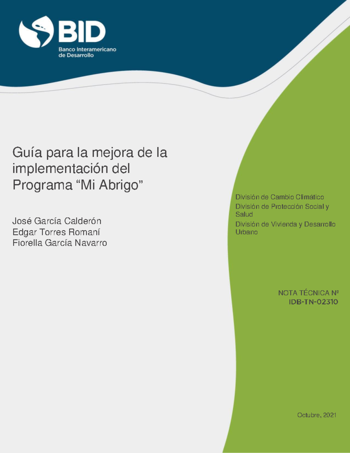 Guia para la mejora de la implementacion del Programa Mi Abrigo - Guía ...