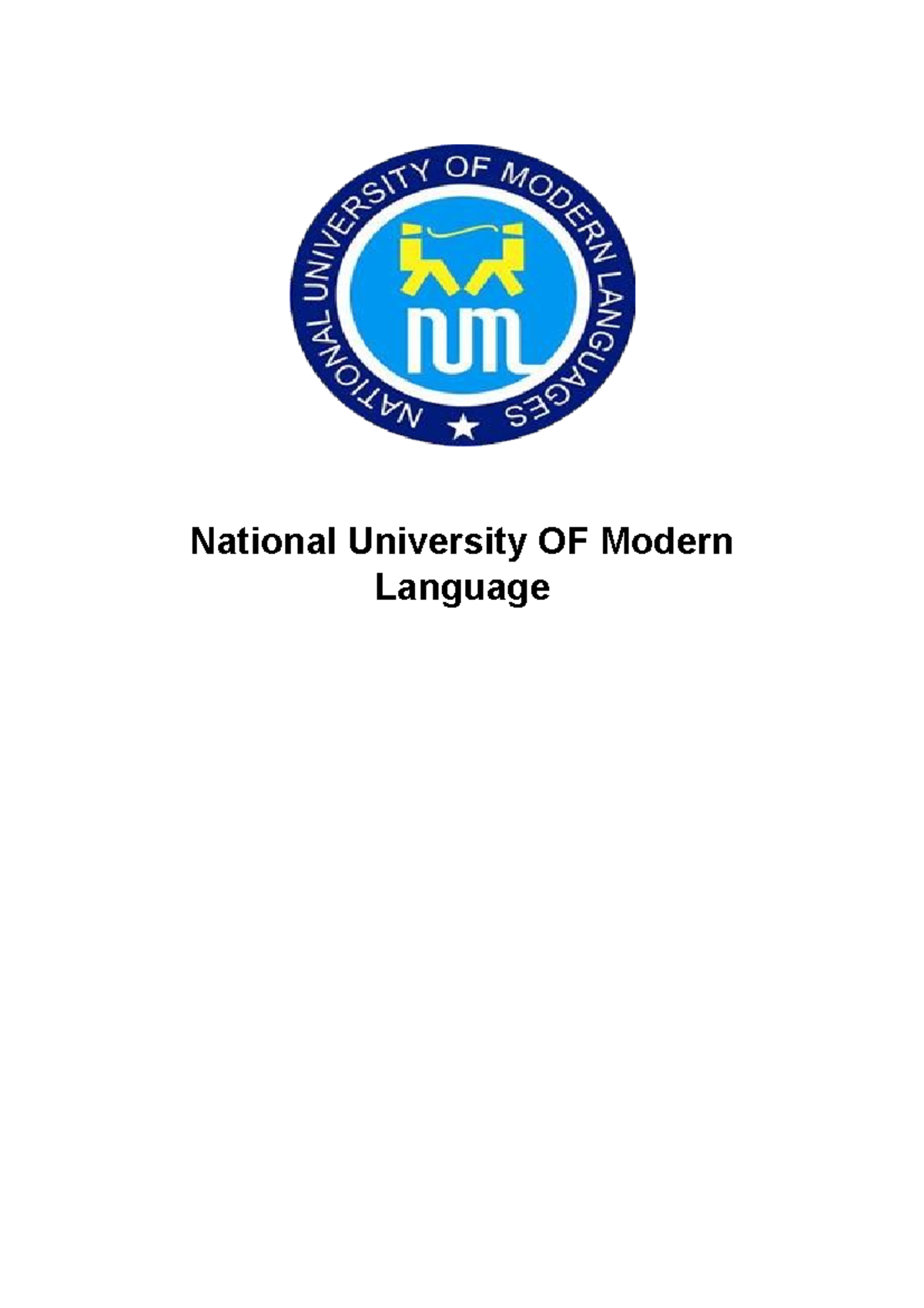 ISS Assignment - ......................... - National University OF ...