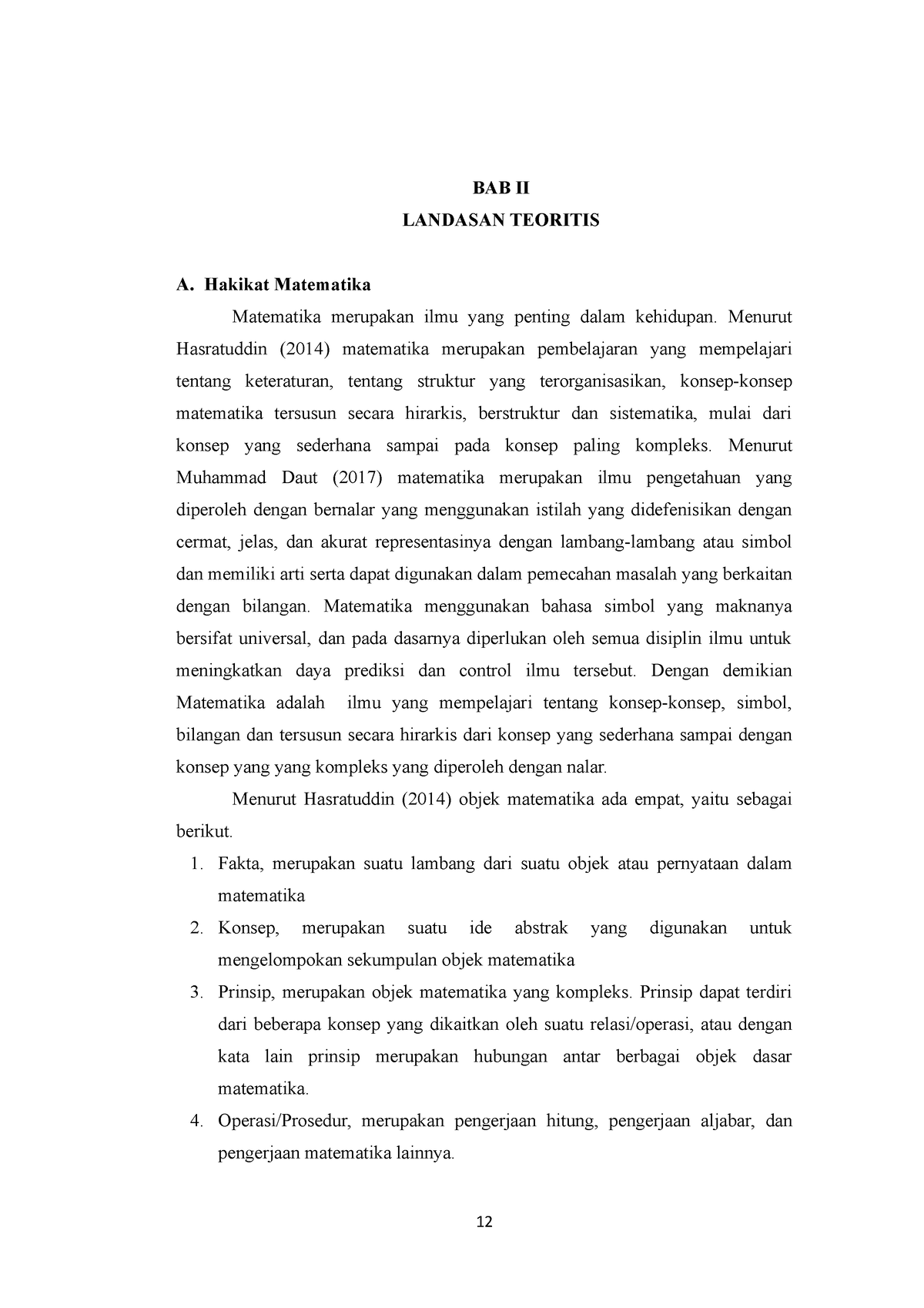 BAB II Revisi - Lecture Note - BAB II LANDASAN TEORITIS A. Hakikat ...