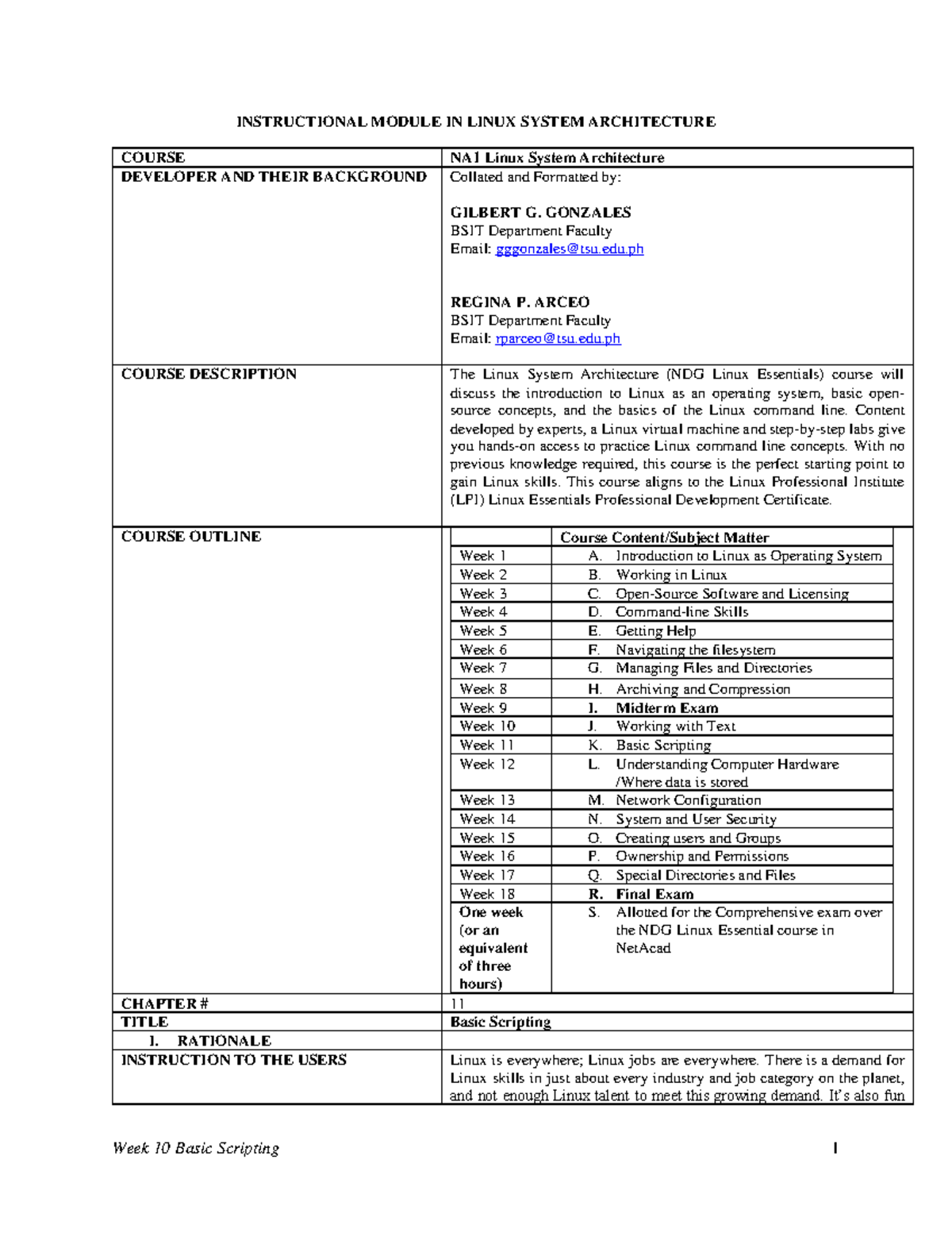 NA1 Module Chapter 10 18 combined - Week 10 Basic Scripting 1 ...