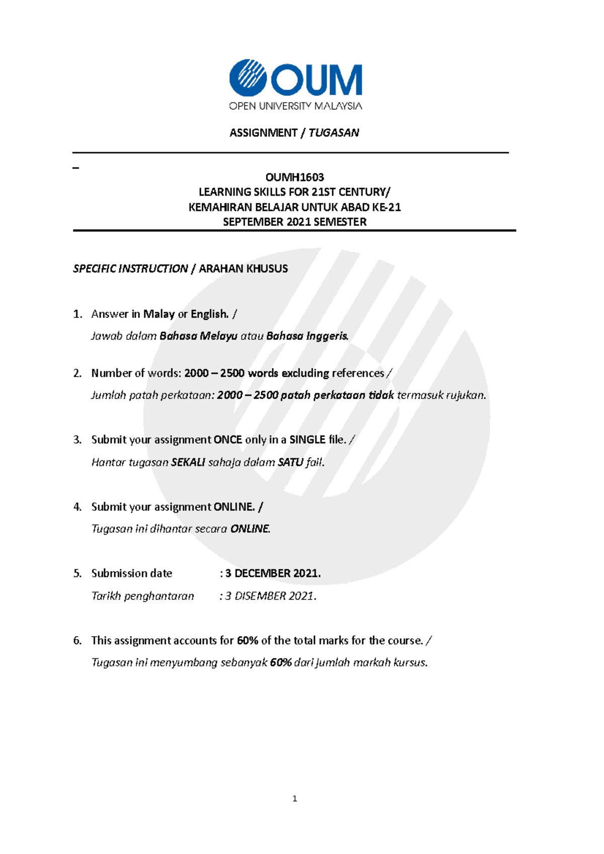 53613 - 123 - ASSIGNMENT / TUGASAN - Studocu