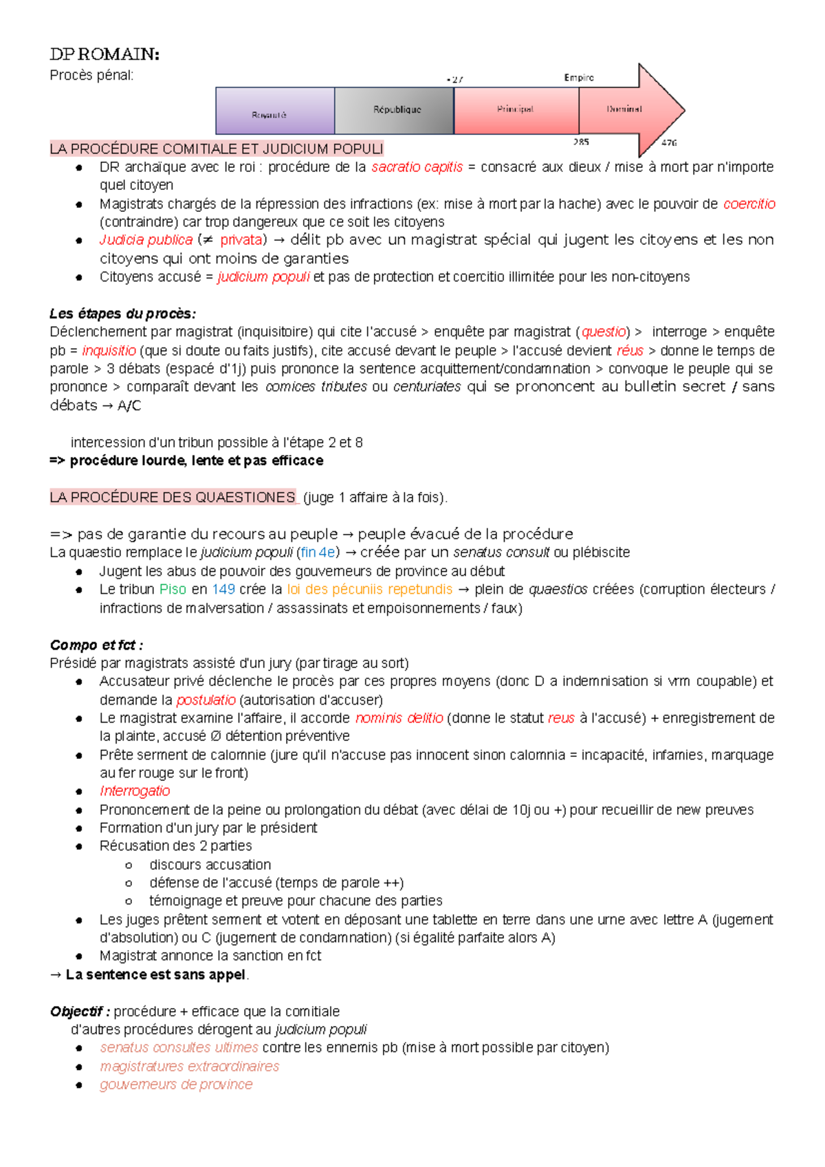 HDP fiches - Résumé Histoire des droits de l'Homme - DP ROMAIN: Procès ...
