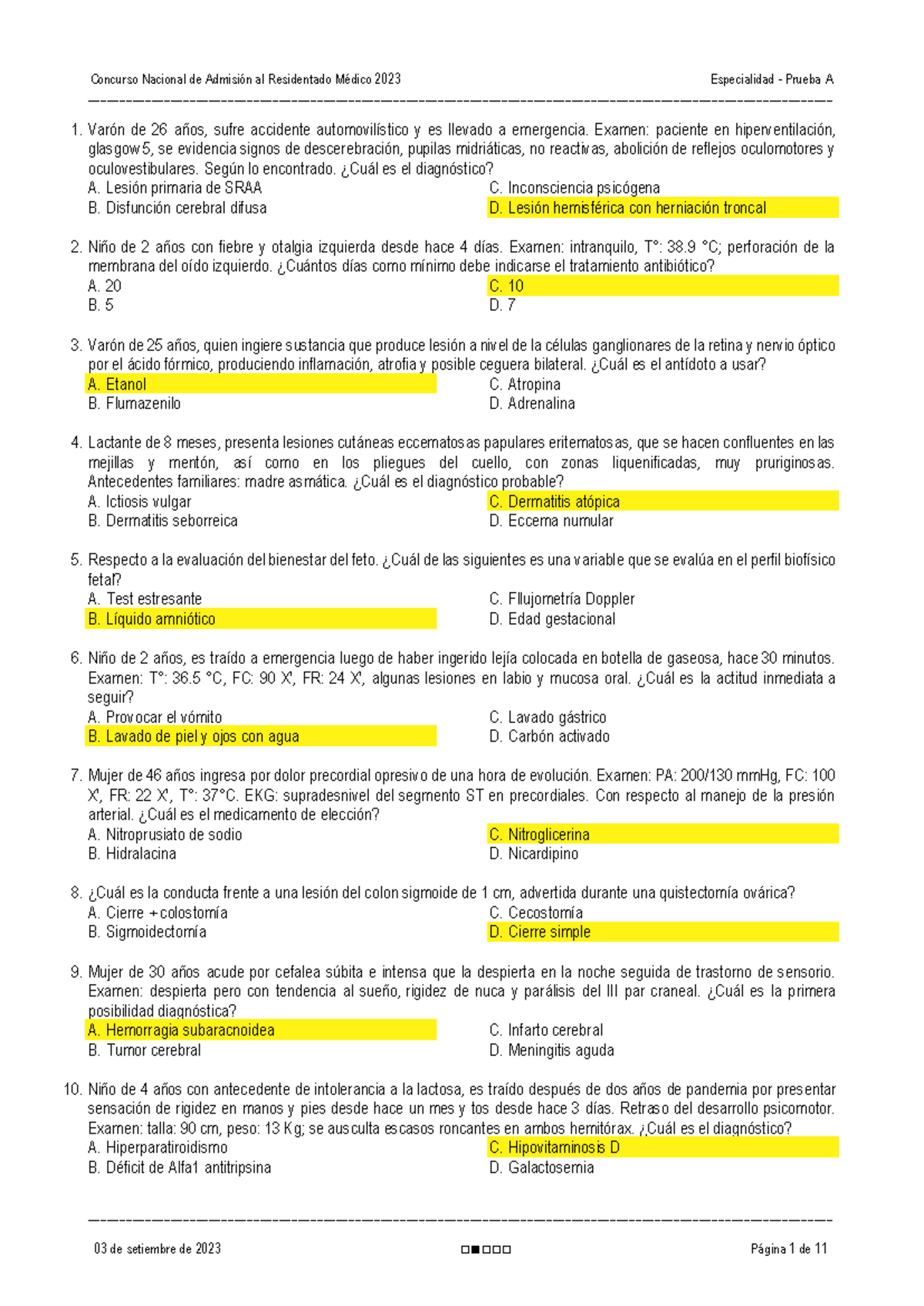 Residentado Medico 2023 - Concurso Nacional De Admisión Al Residentado ...