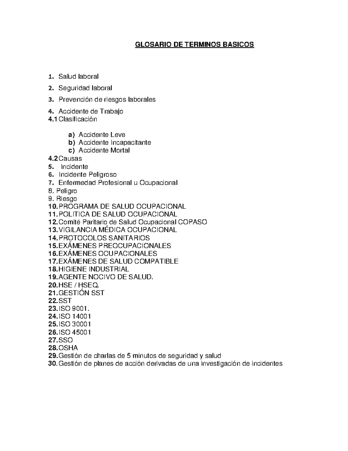 1.1. Glosario DE Conceptos Basicos - GLOSARIO DE TERMINOS BASICOS Salud ...