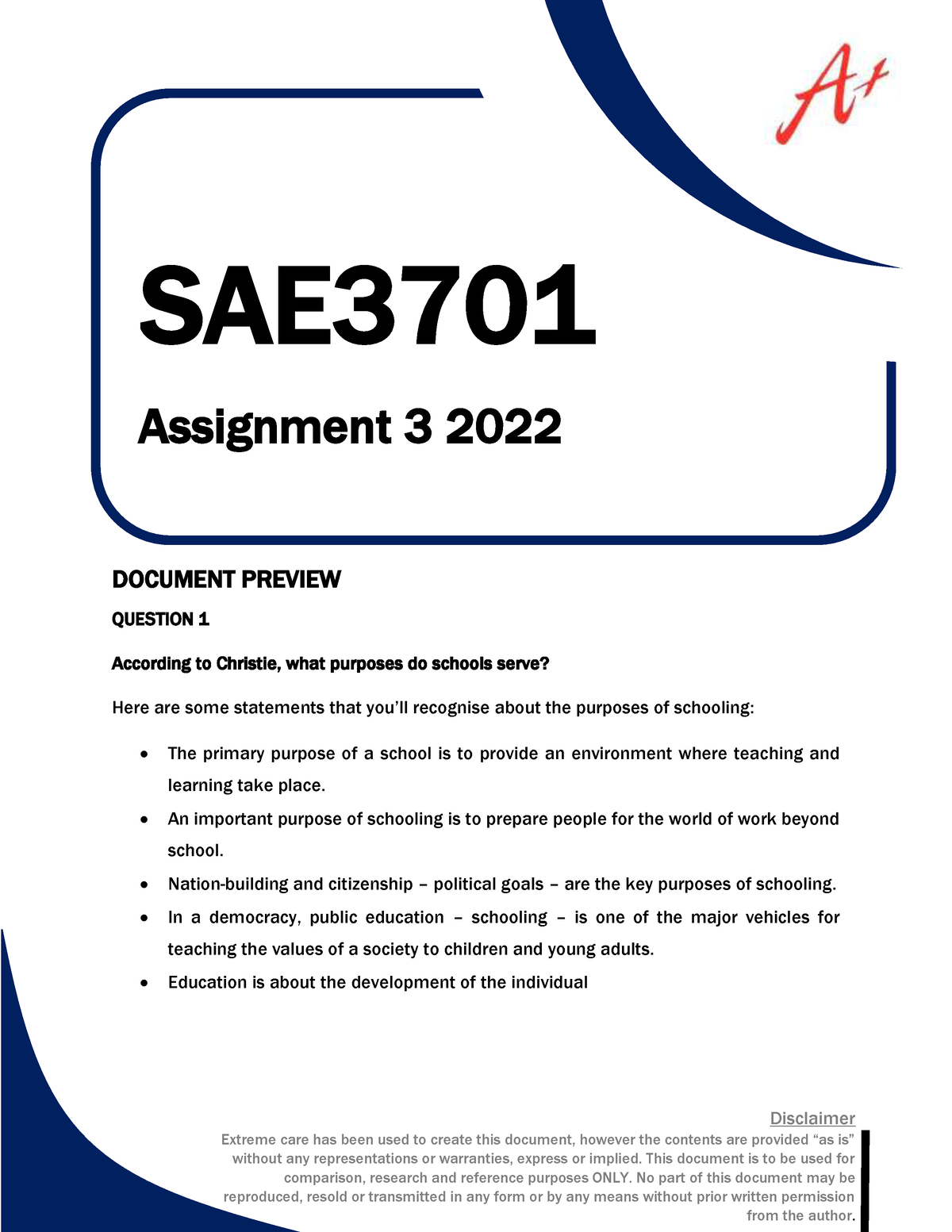 sae3701 assignment 2 2023
