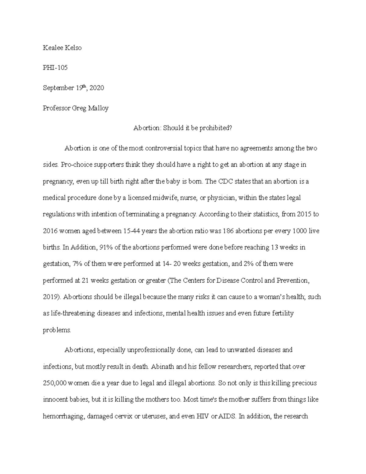 persuasive essay first draft