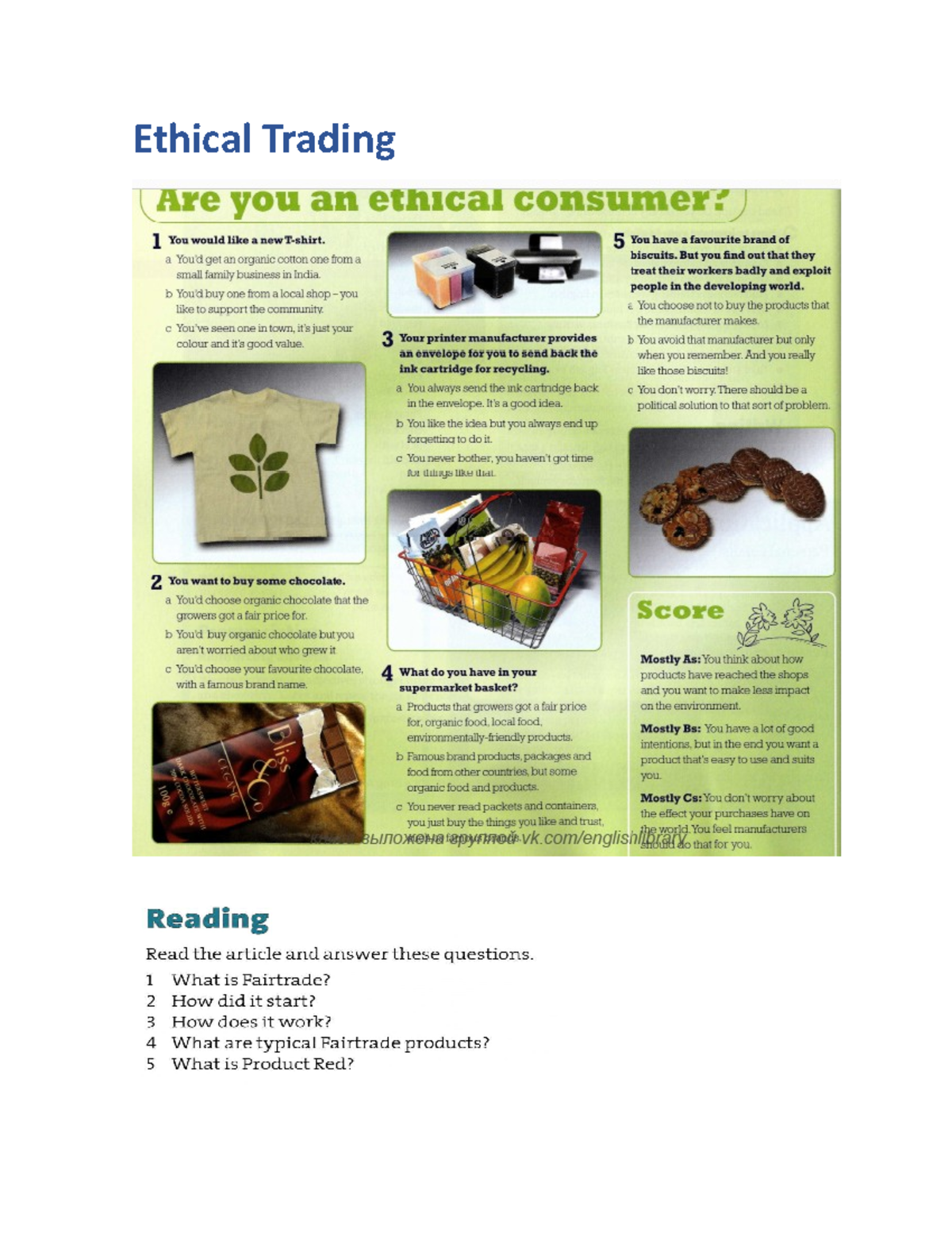 Ethical trading ENGLISH PHIL 247 Schoolcraft Studocu