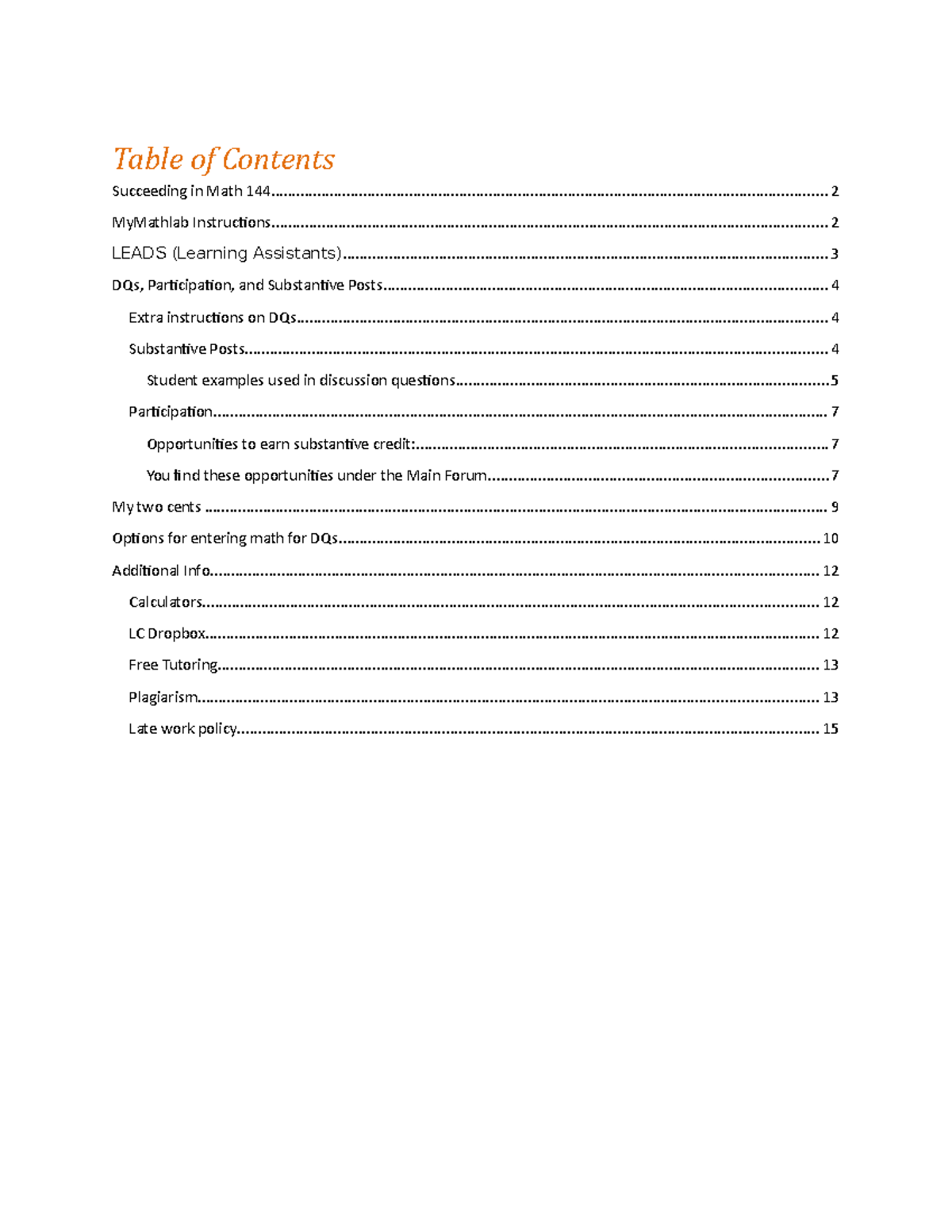 college-mathematics-mat144-at-grand-canyon-university-table-of