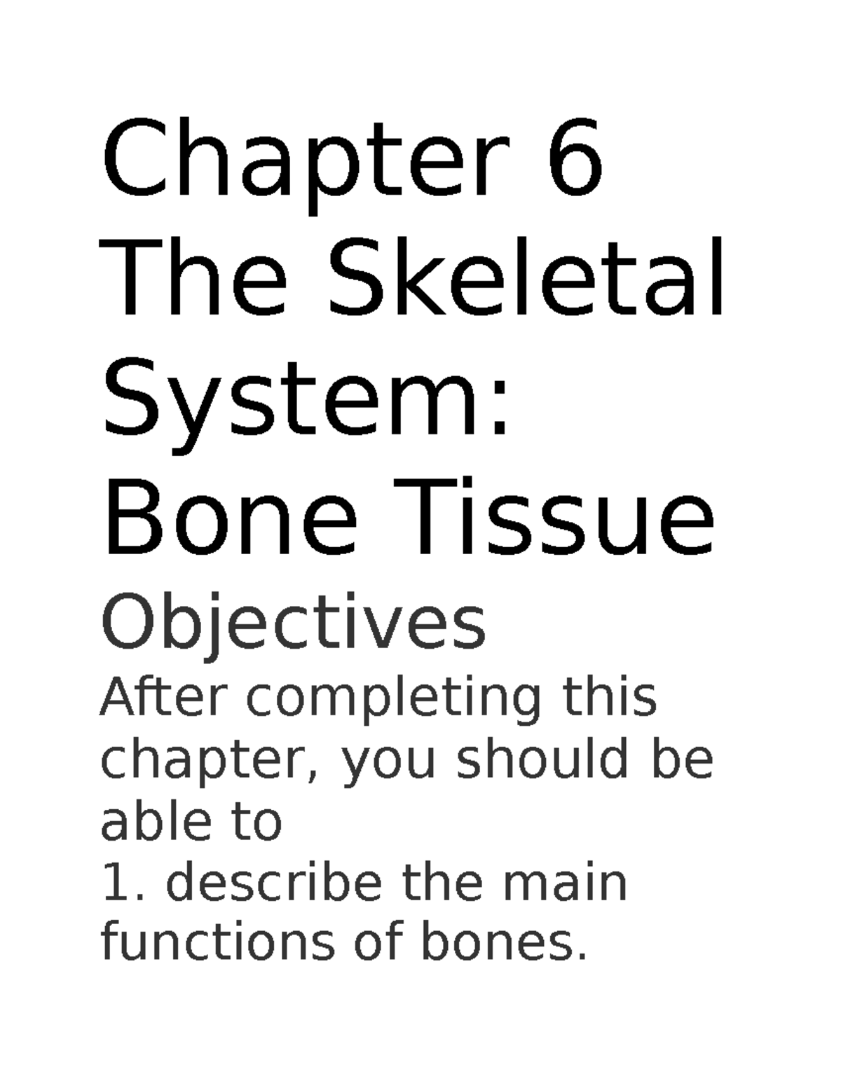 Human Anatomy And Physiology: Skeletal System CH 6 - Chapter 6 The ...