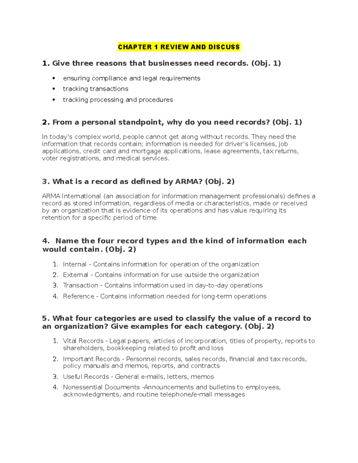 Dla Records And Information Management Pretest Answers - twr3jsw