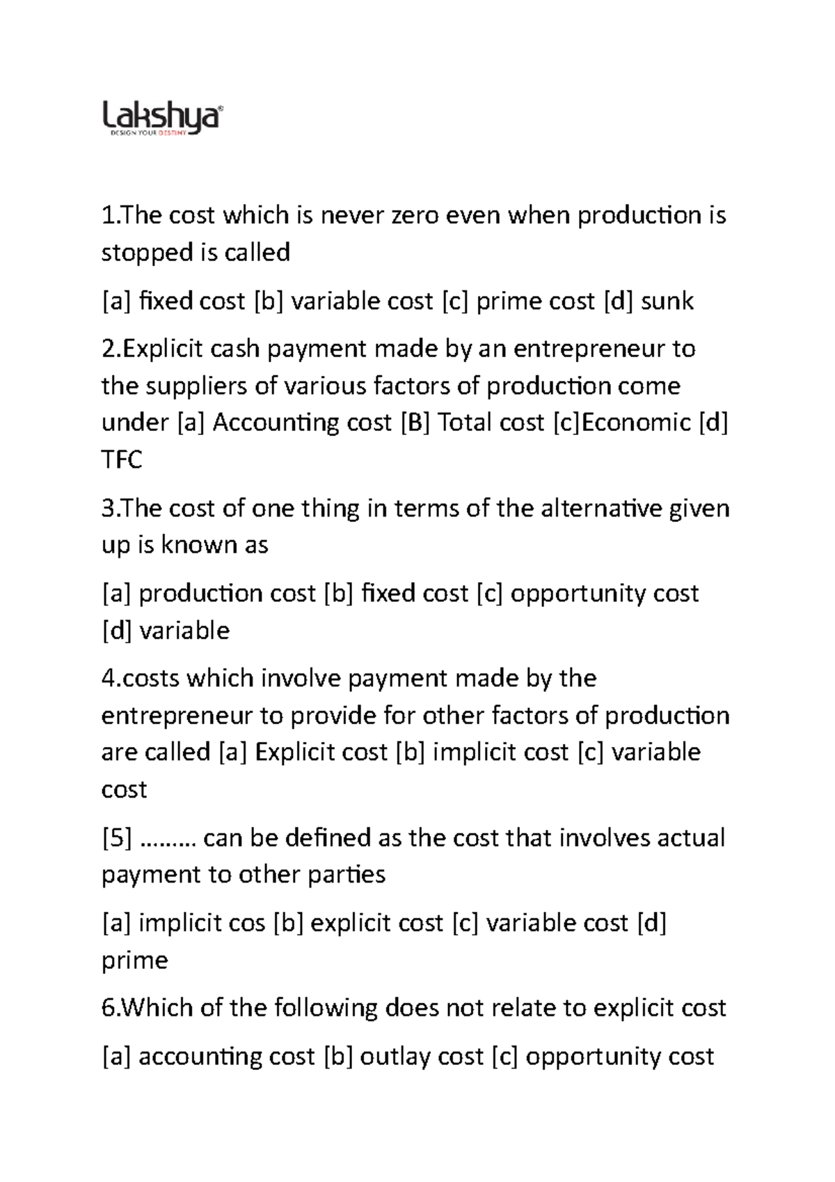 cos-1-types-of-cost-notes-1-cost-which-is-never-zero-even-when