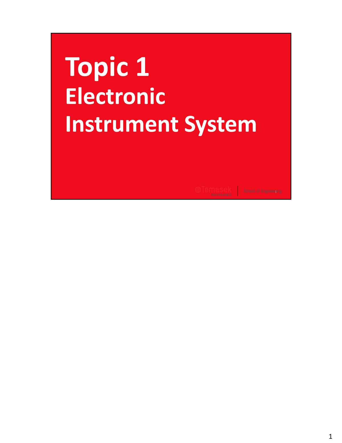 essay on electronic instruments