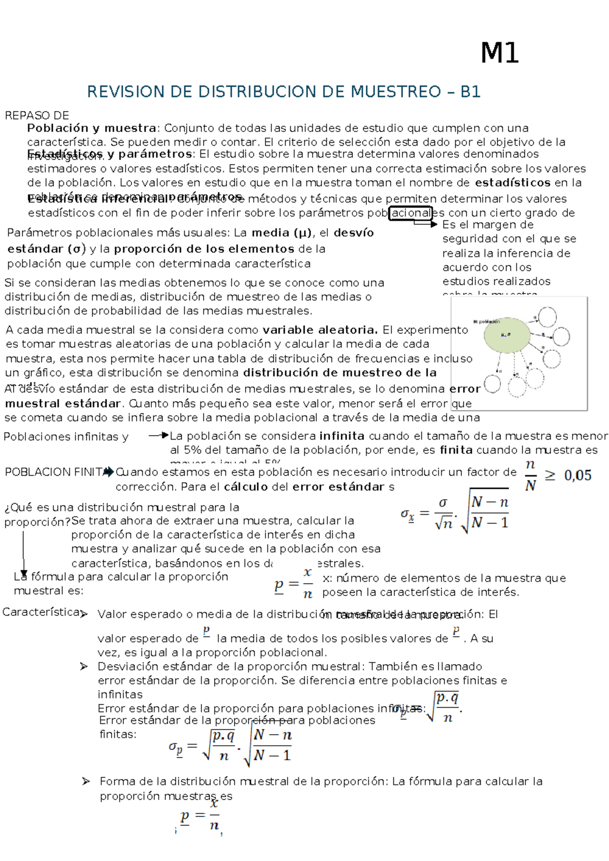 Modulo 1 - Estadistica II - REVISION DE DISTRIBUCION DE MUESTREO – B ...