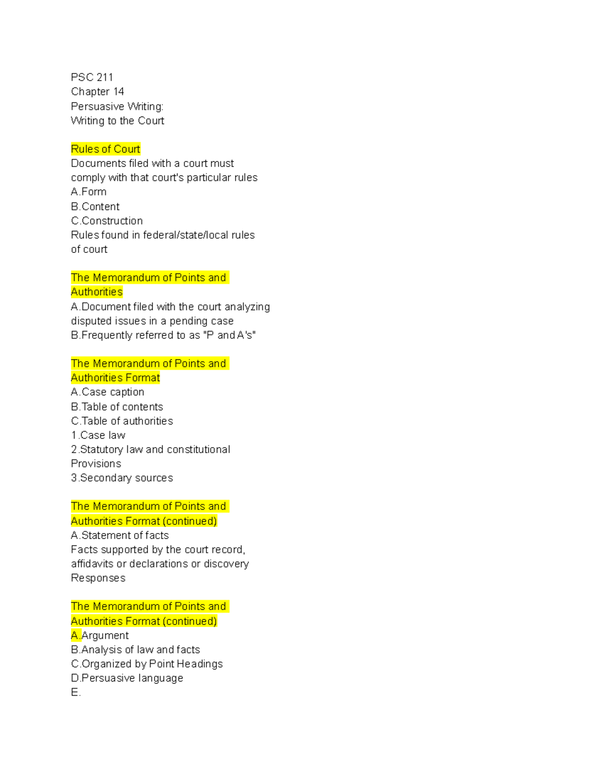 PSCI 211 chapter 14 - powerpoint - PSC 211 Chapter 14 Persuasive ...