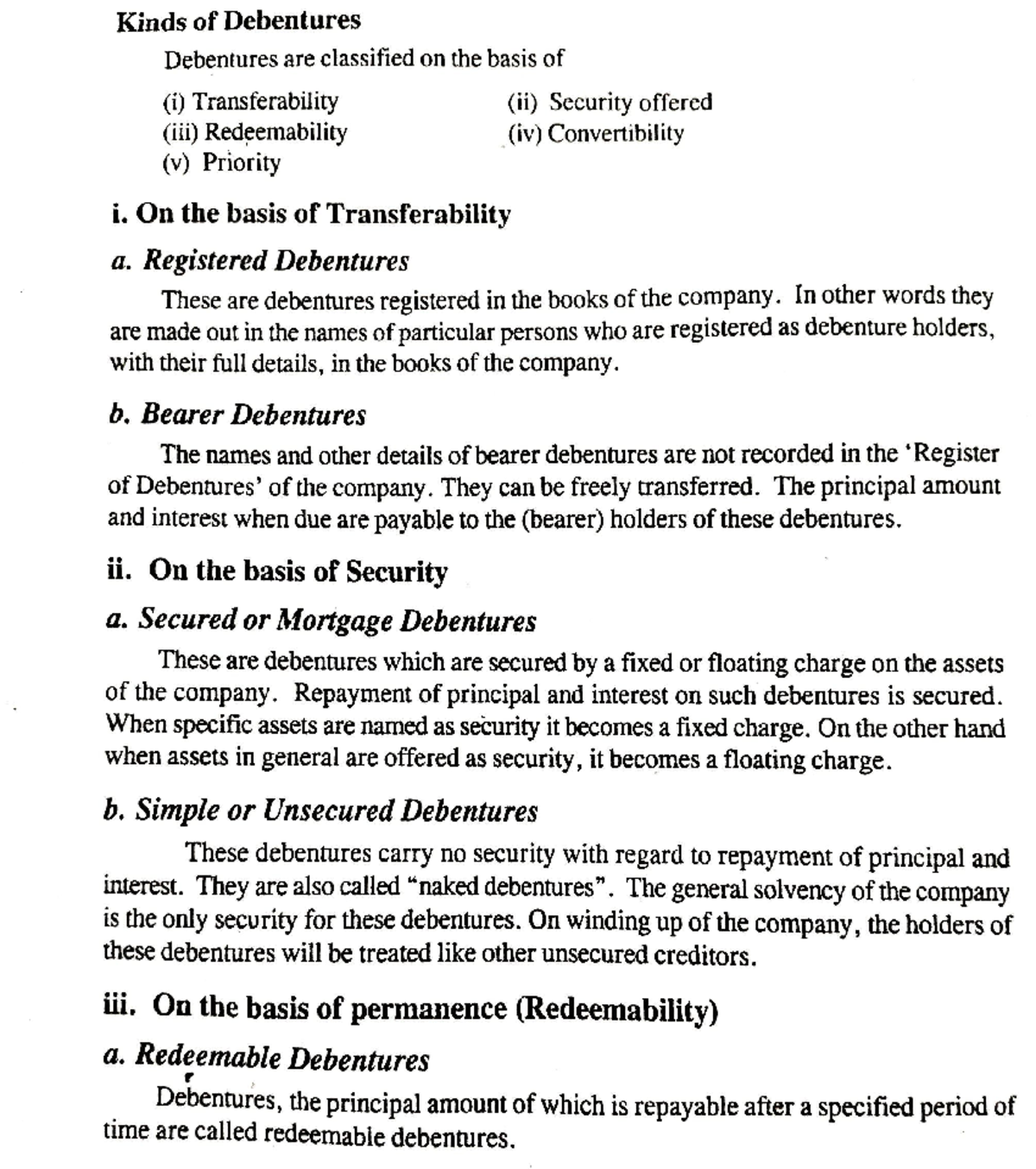 Kinds of debentures 16-Jan-2023 21-32-31 - plus two business studies ...