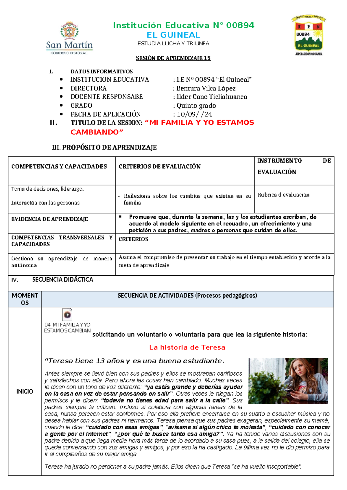 MI Familia Y YO Estamos Cambiando - EL GUINEAL ESTUDIA LUCHA Y TRIUNFA ...