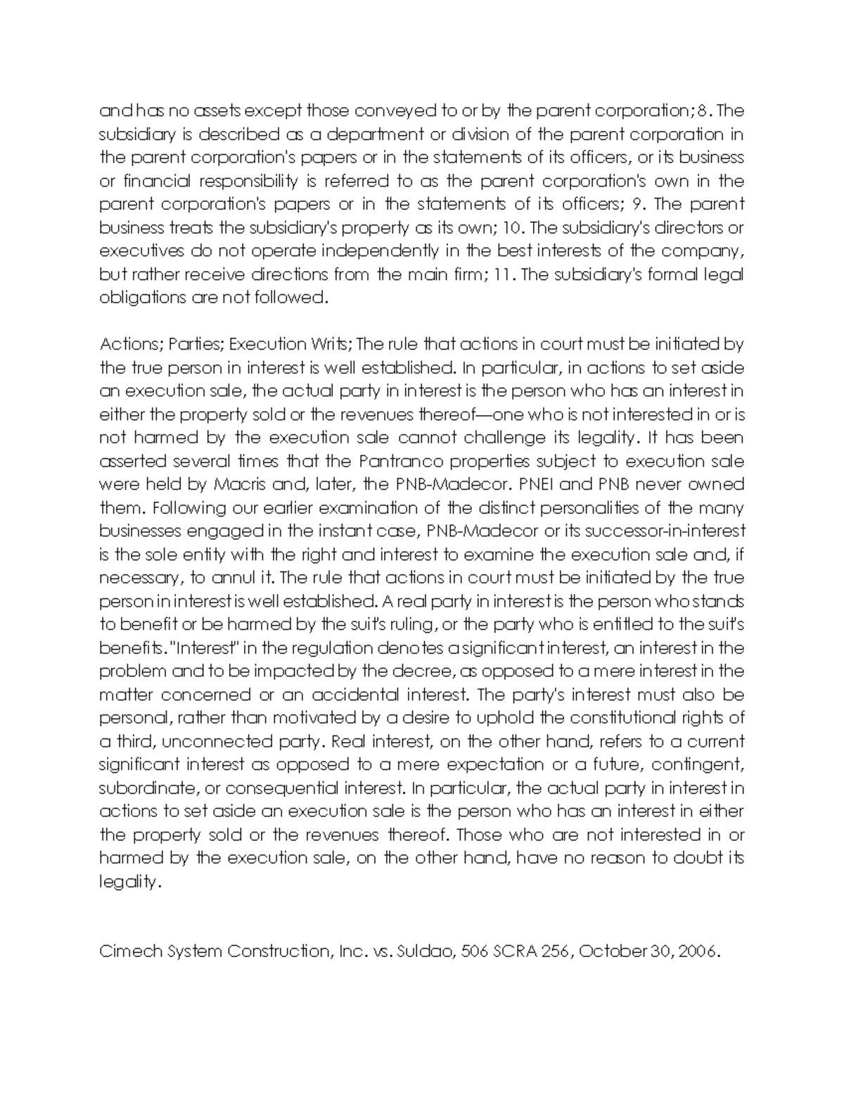 PART 1 CASE Doctrines IN Corporation LAW Partnership And Corporation