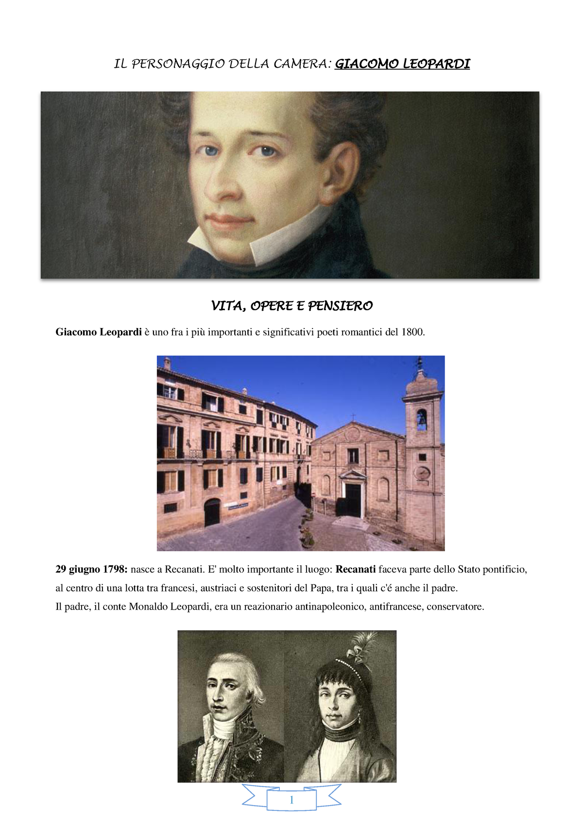 Recanati, il mondo di Leopardi nella biblioteca del padre Monaldo - la  Repubblica