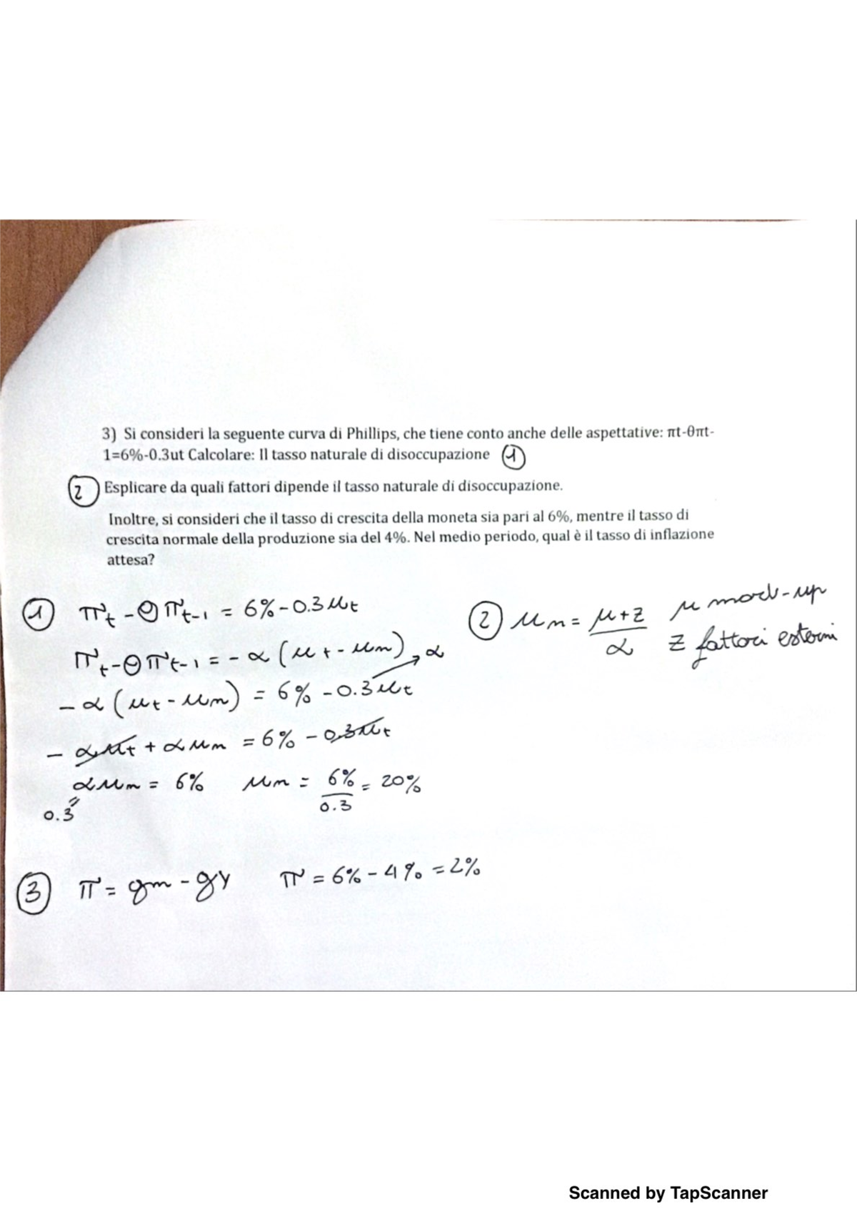 Soluzione Tutorato Finale Macroeconomia Studocu