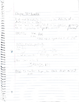 Sol. of Notes 4 - Yang Li - Math 2211, Calculus of One Variable I ...