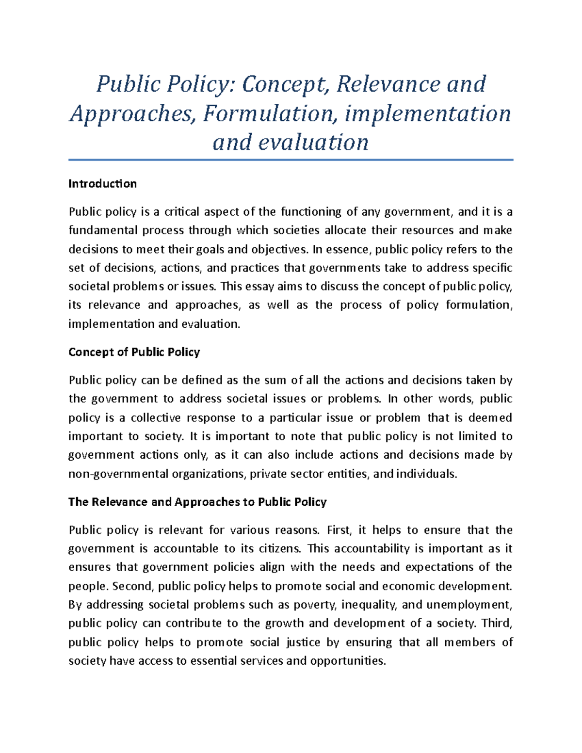 public-policy-concept-relevance-and-approaches-formulation