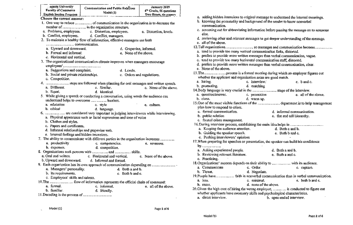 Exam 2019, questions - Project Management - Studocu