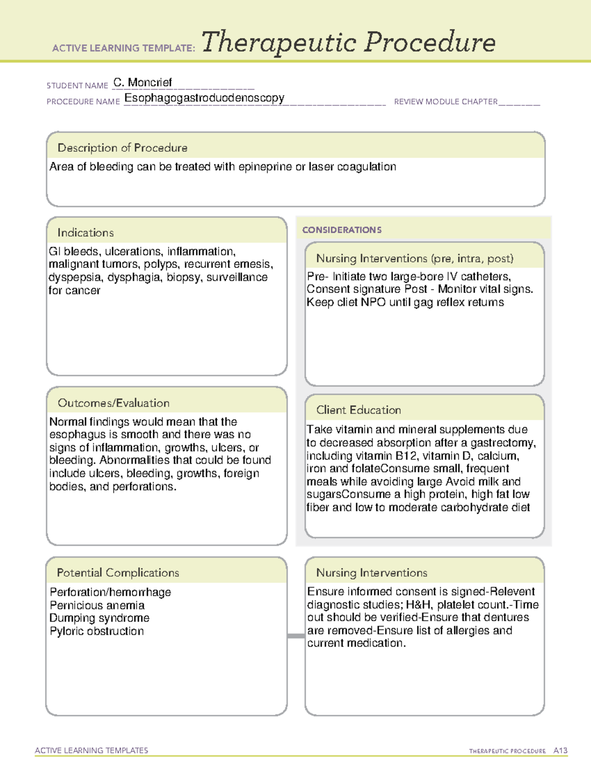 Active Learning Template EGD - ACTIVE LEARNING TEMPLATES THERAPEUTIC ...