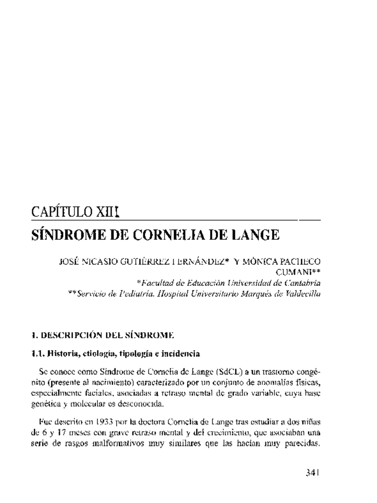 sindrome di cornelia de lange immagini