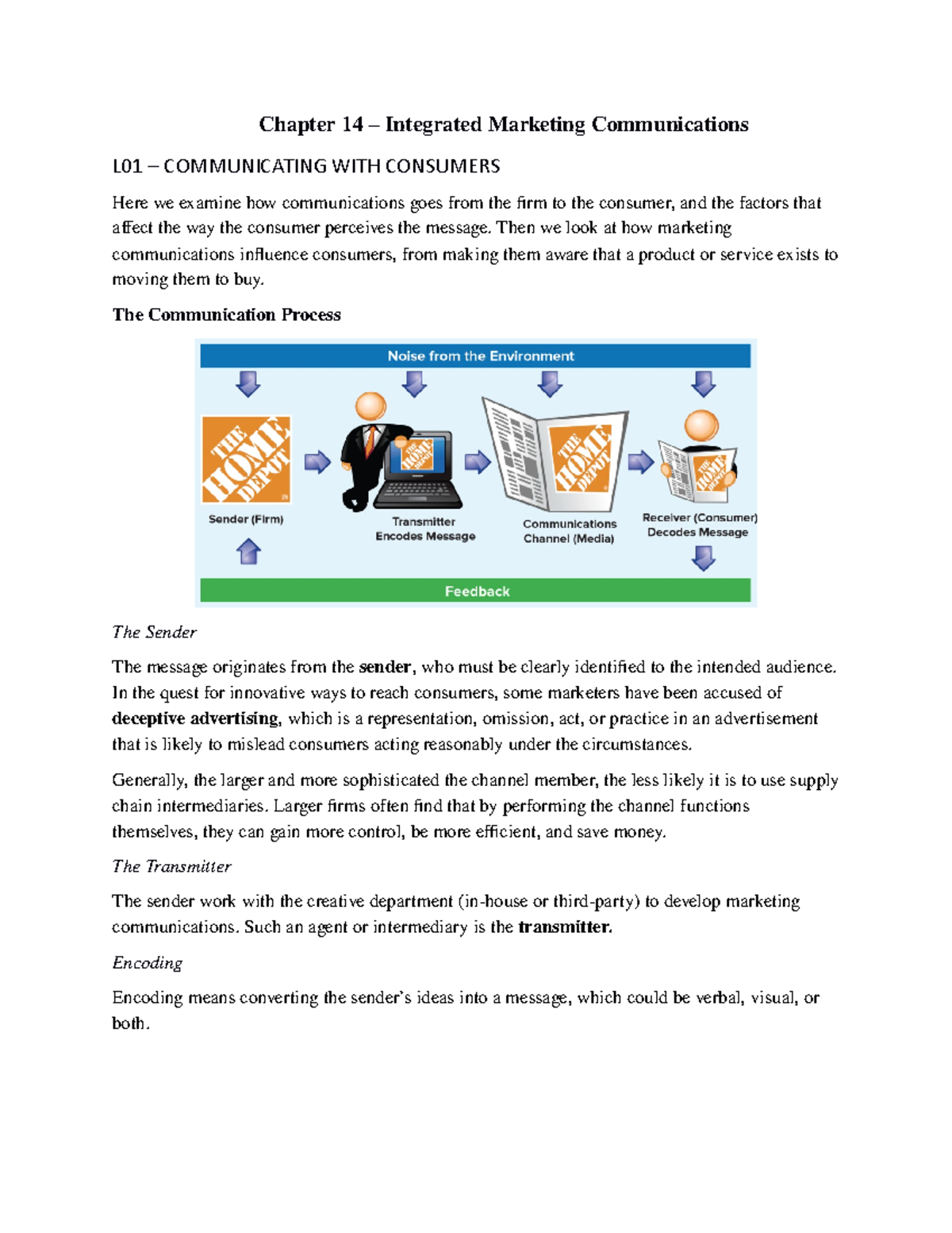 Chapter 14 Notes - Summary Marketing Management - Chapter 14 Integrated ...
