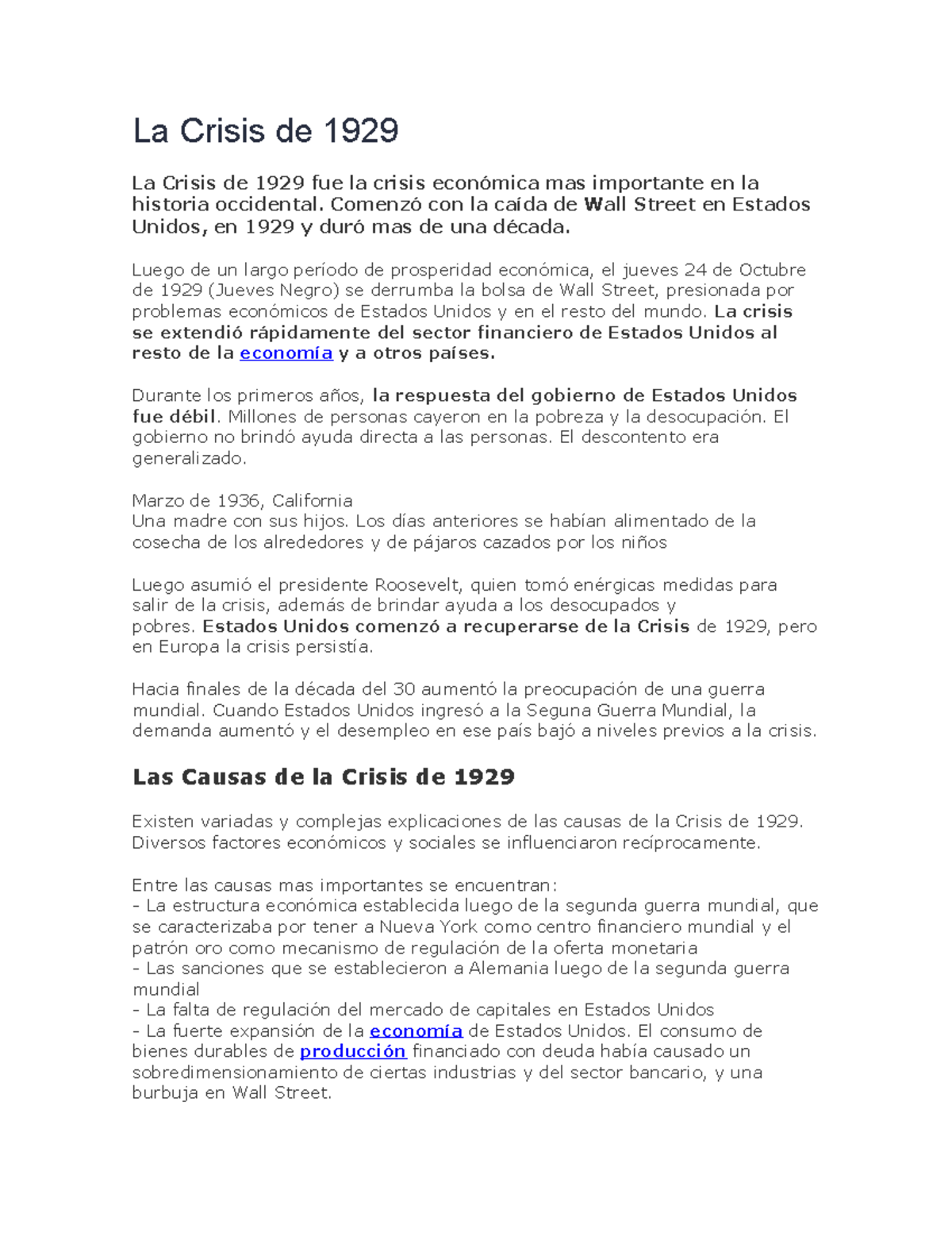 Crisis Del 1929 Historia Economica Argentina 2580 Unlam Studocu