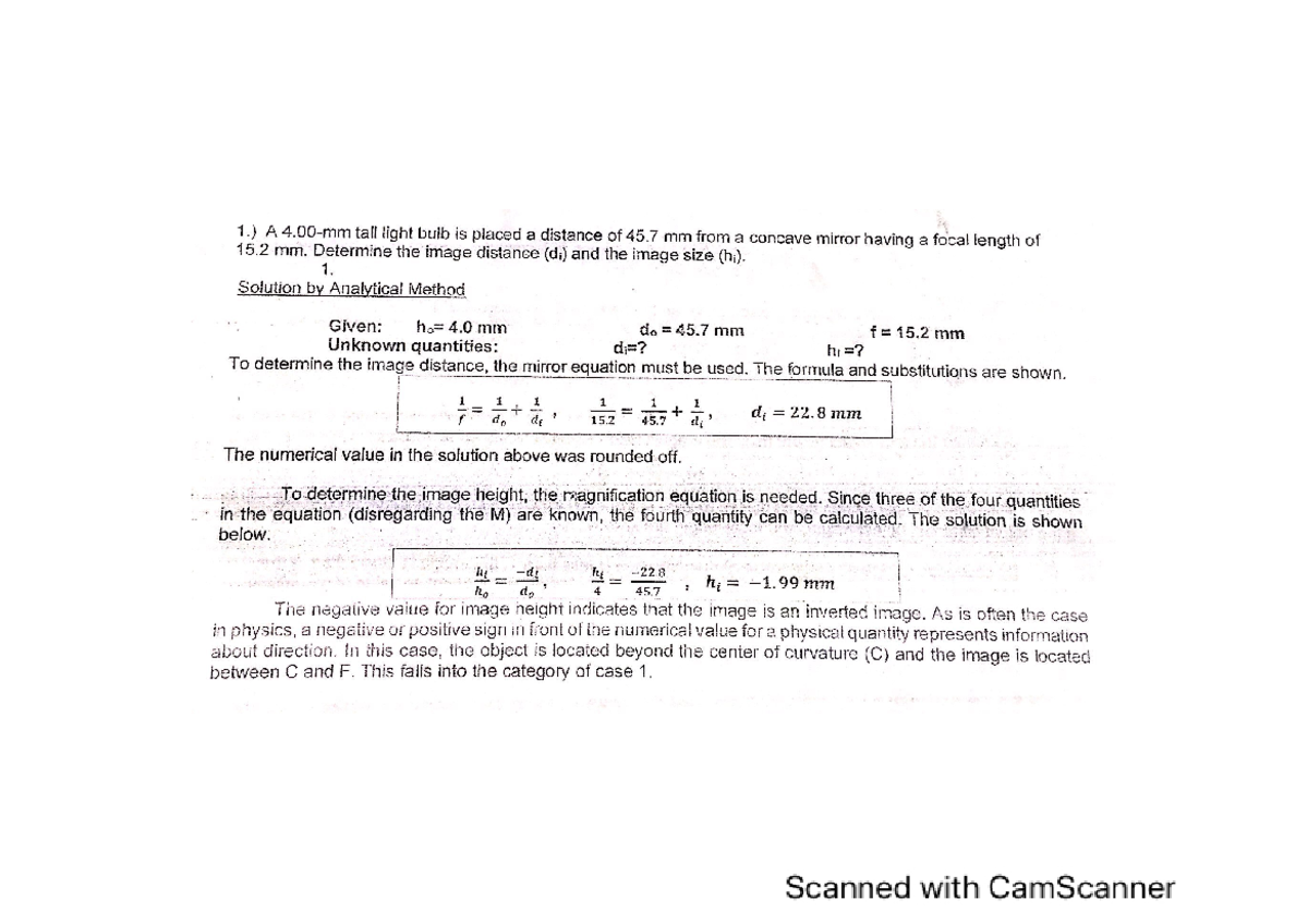 Physics Sample Problems - College Physics 1 - PangSU - Studocu