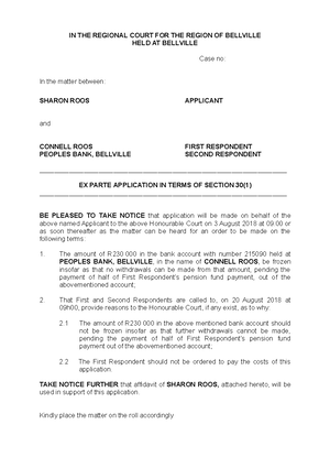 Combined Summons - COMBINED SUMMONS IN THE HIGH COURT OF SOUTH AFRICA ...