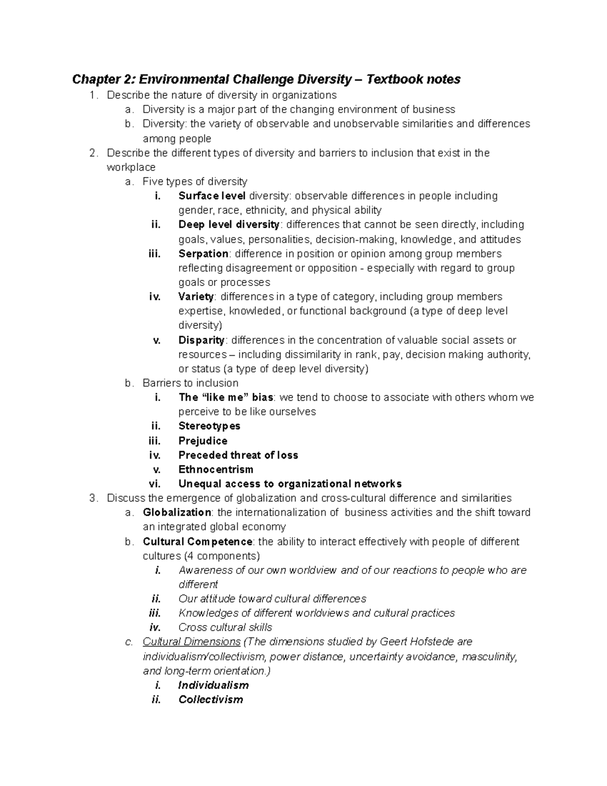 C2 BUAD Reading + Lecture Notes - Chapter 2: Environmental Challenge ...