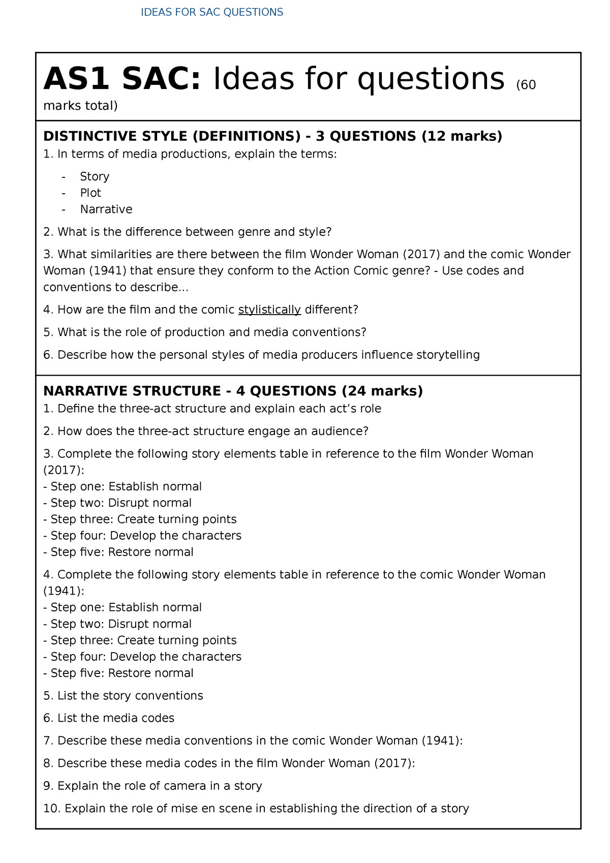 sace research project question ideas