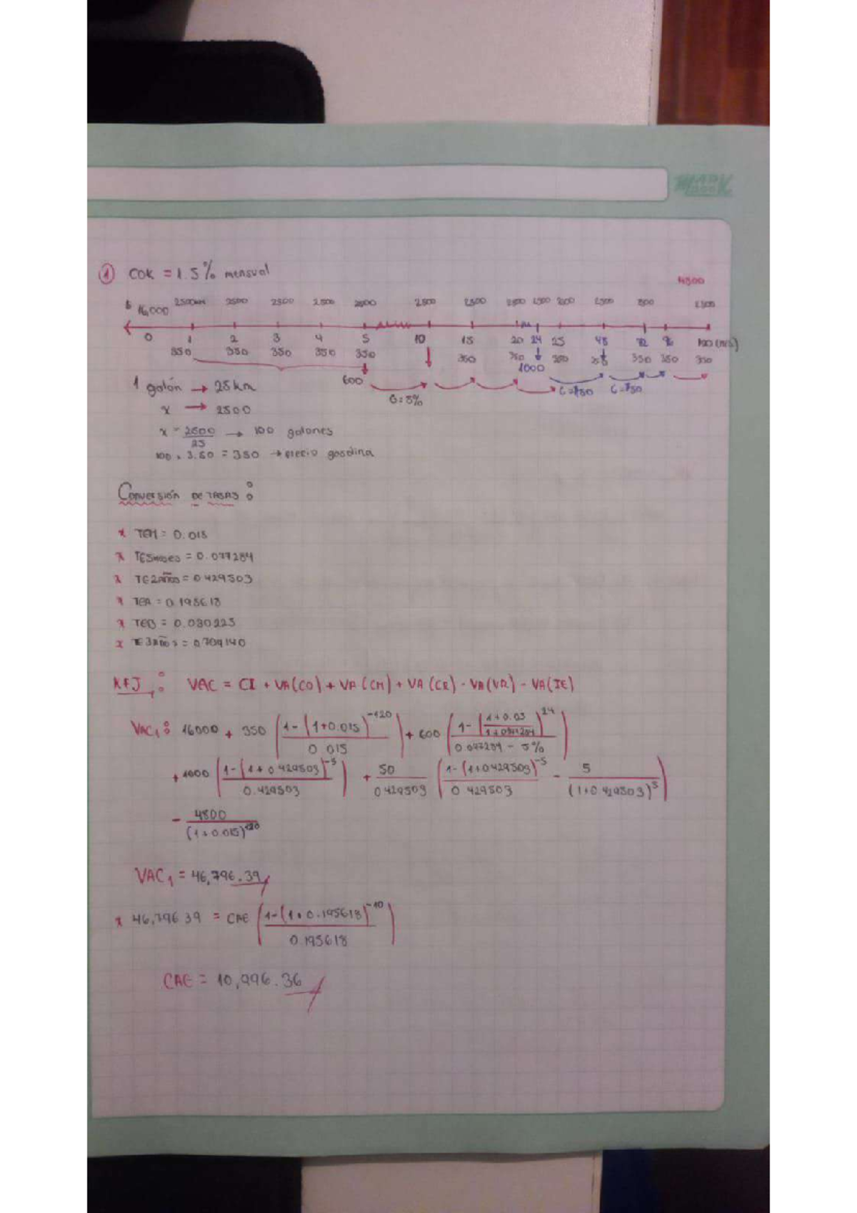 Solución+Hoja+de+Ejercicios+Semana+10 - 1 Cok = 5% mensual 4000 ...