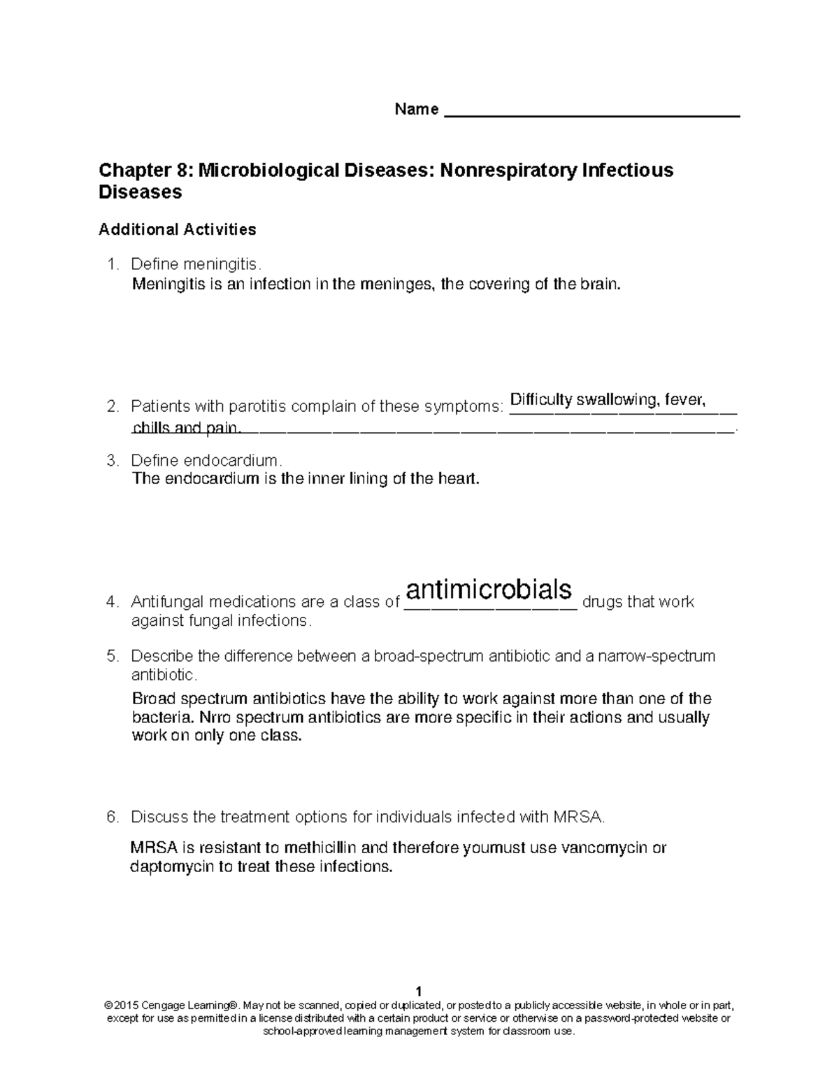 Ch 08 Additional Activities - 1 © 2015 Cengage Learning®. May not be ...