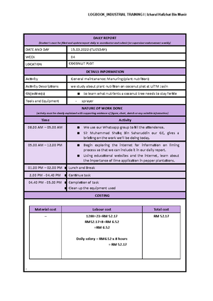 E-PORTFOLIO LOGBOOK FPA150_NUR ARIFF NAJMAN.pdf - fieldwork 2 - UiTM ...