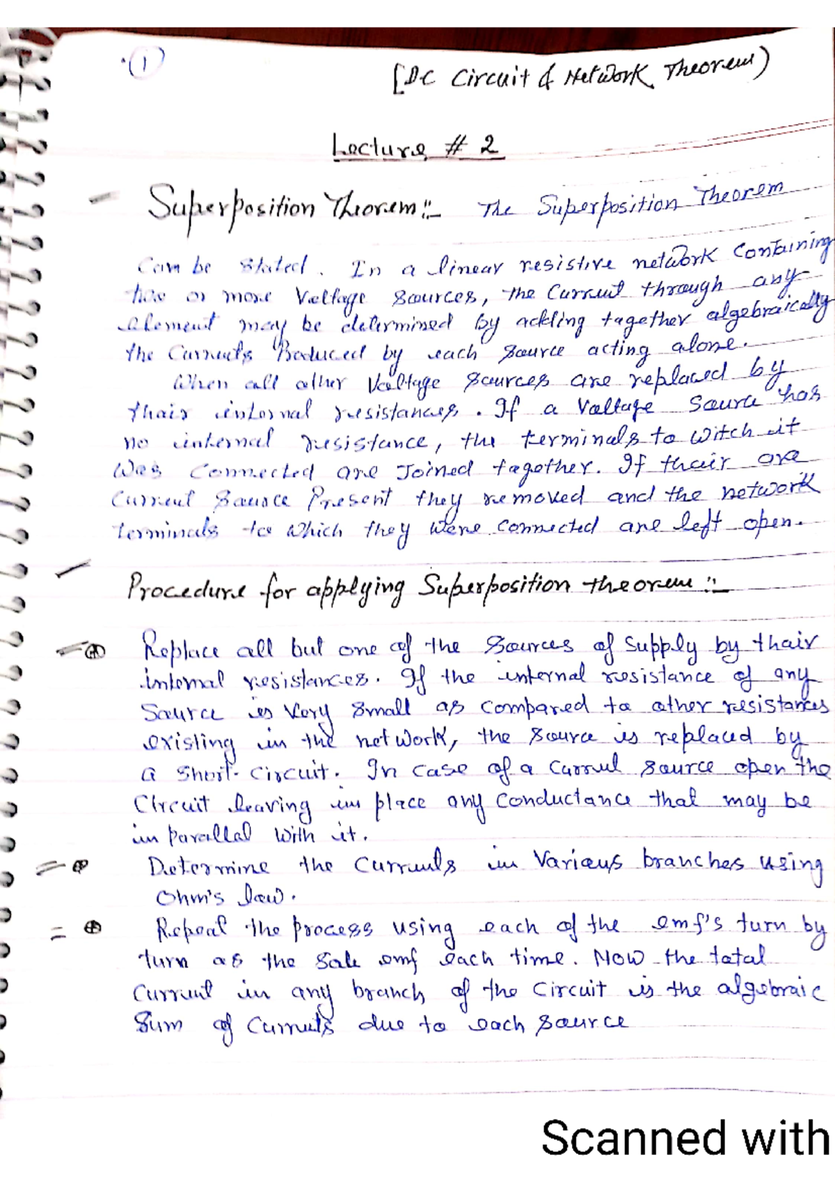 Superposition Theory - Electrical Engineering - Studocu