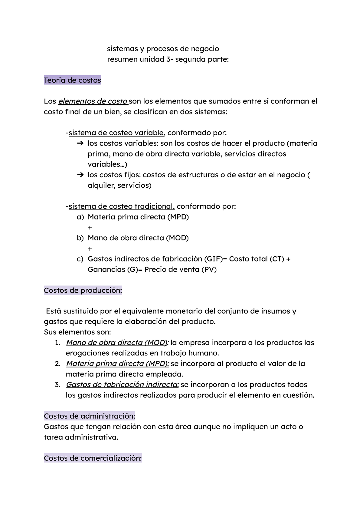 Sistemas Unidad 3 Part2 Sistemas Y Procesos De Negocio Resumen Unidad 3 Segunda Parte Teoría 1479