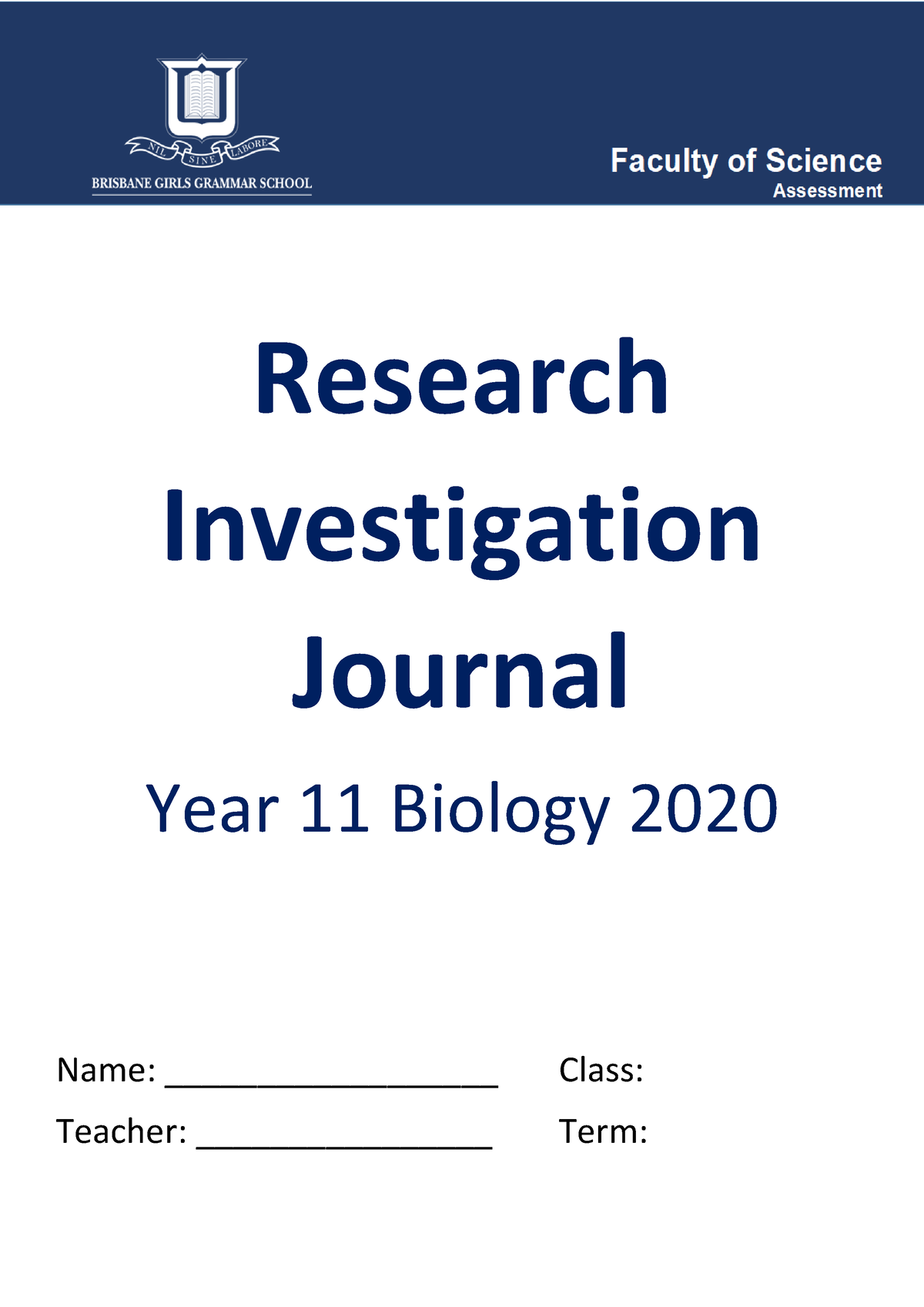 research journal biology