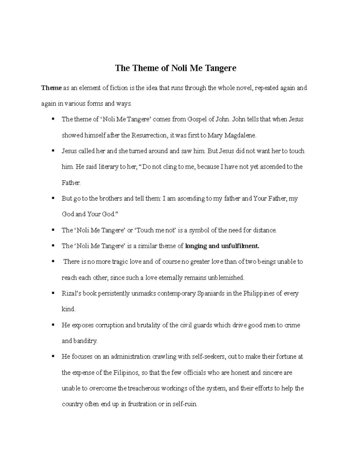 Theme-of-noli - Hshshs - The Theme Of Noli Me Tangere Theme As An ...