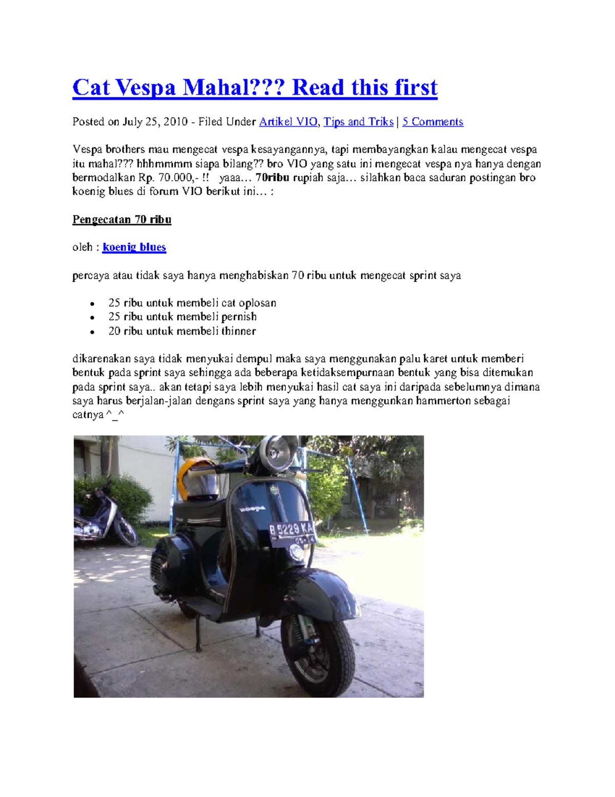 All About Vespa - Manual Book - - Studocu