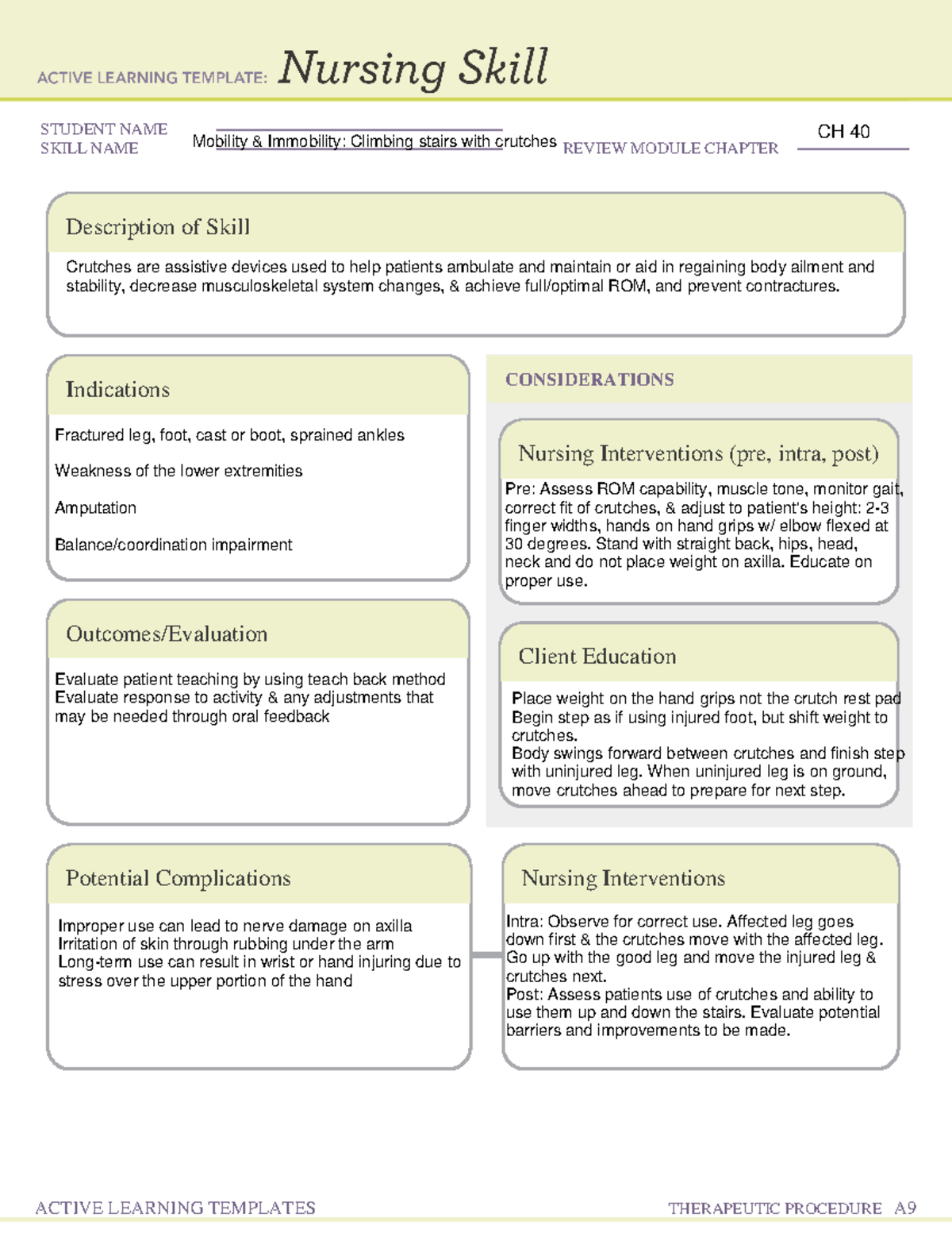Client Safety Nursing Skill Template Prntbl concejomunicipaldechinu 