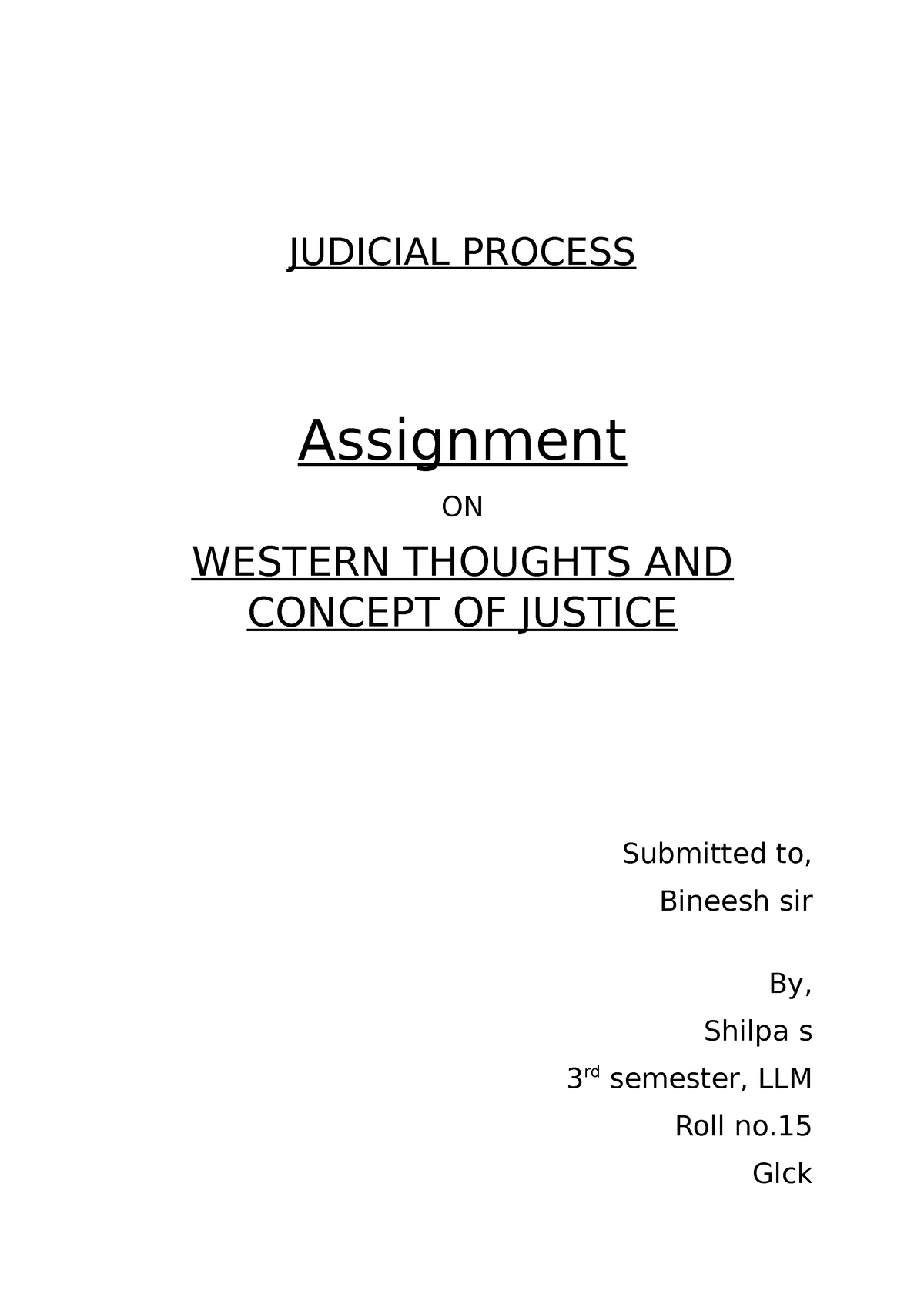 specific judicial assignment