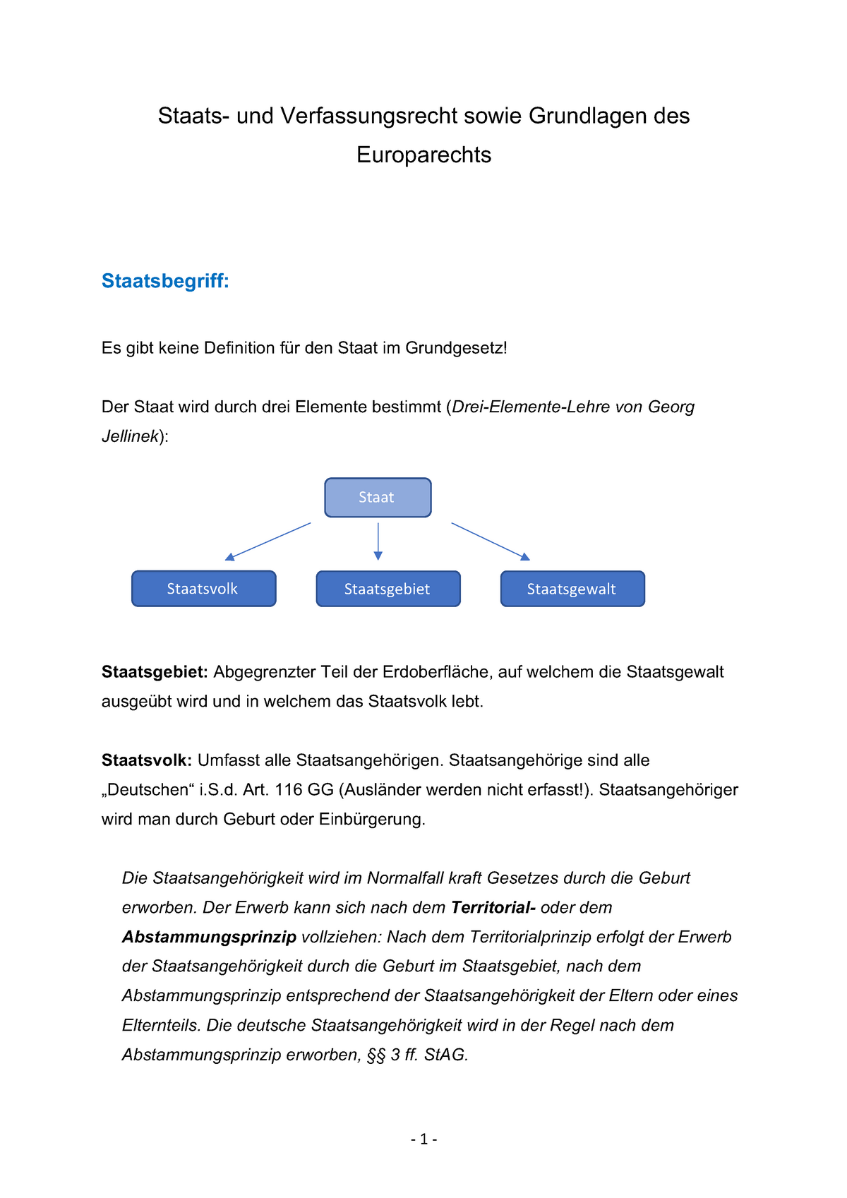 Staatsorganisationsrecht - Staats- Und Verfassungsrecht Sowie ...