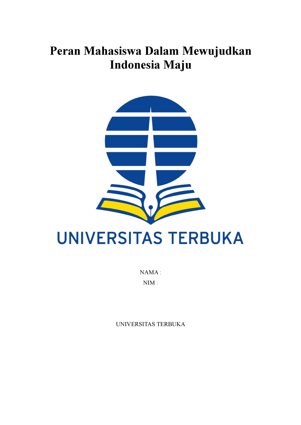 Peran Mahasiswa Dalam Mewujudkan Indonesia Maju-1 - Peran Mahasiswa ...