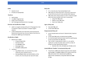 Lipids - Simplest and understandable lecture notes for biochemistry